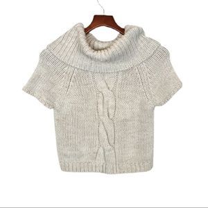 The limited-ivory sweater shawl short sleeve small